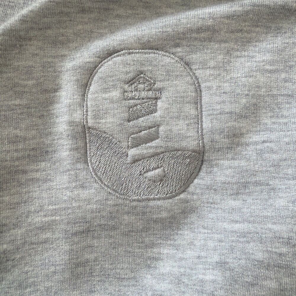 Quince M Supersoft Fleece Half Zip Heather Gray Long Sleeve Pullover Lighthouse - Picture 14 of 14